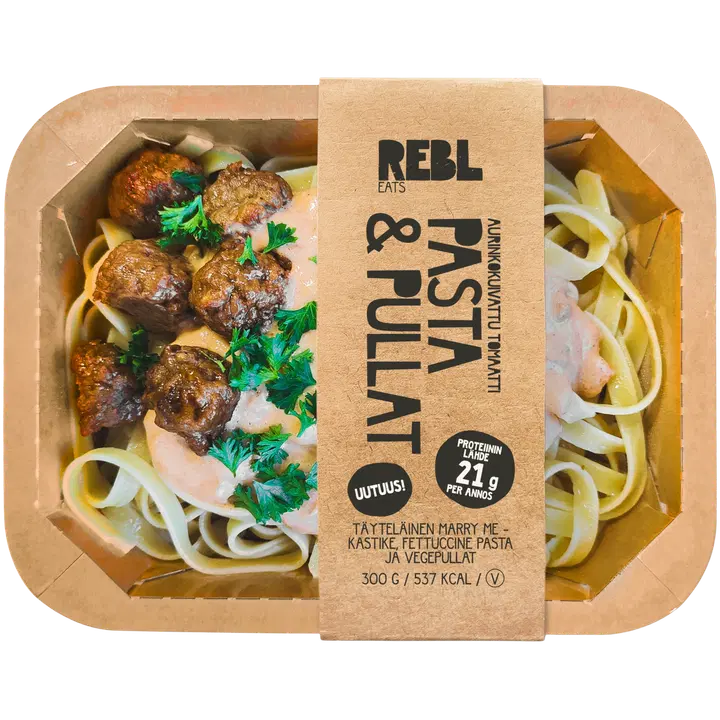 Rebl Eats Aurinkokuivattu tomaatti pasta & pullat 300g