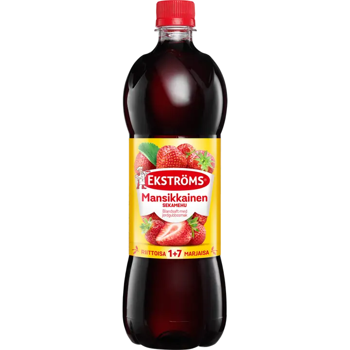 Ekströms mansikkainen sekamehutiiviste 0,95l