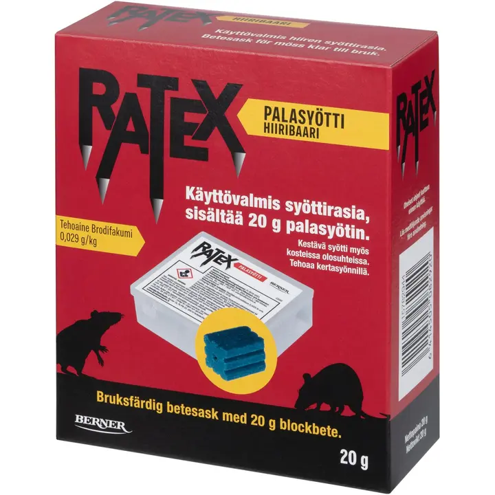 Ratex palasyötti 20g syöttirasiassa