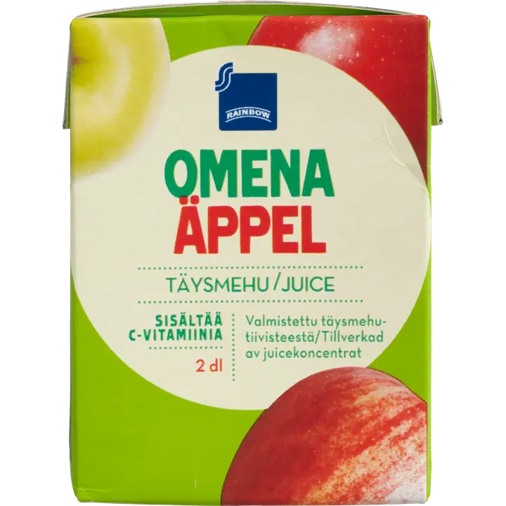 Rainbow õunamahl 100% 200ml