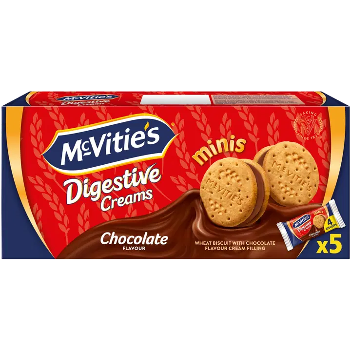 McVitie's Digestive Creams mini suklaatäytekeksi 185g