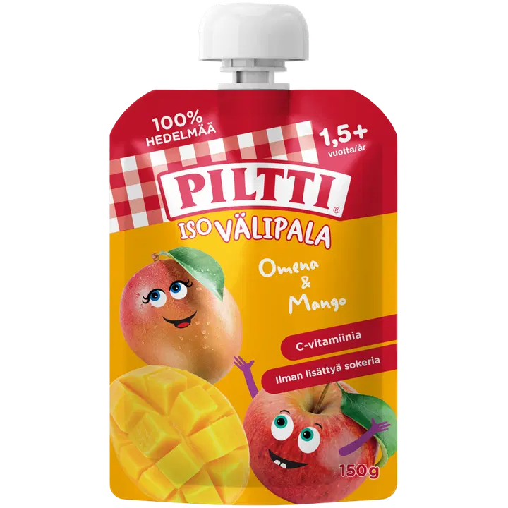 PILTTI 150g Iso välipala Omena-mango 1,5+v annospussi
