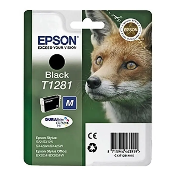 Epson mustepatruuna musta T1281