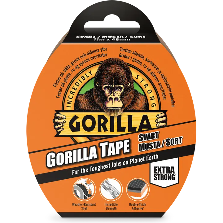 Gorilla teippi musta 48 mm x 11 m