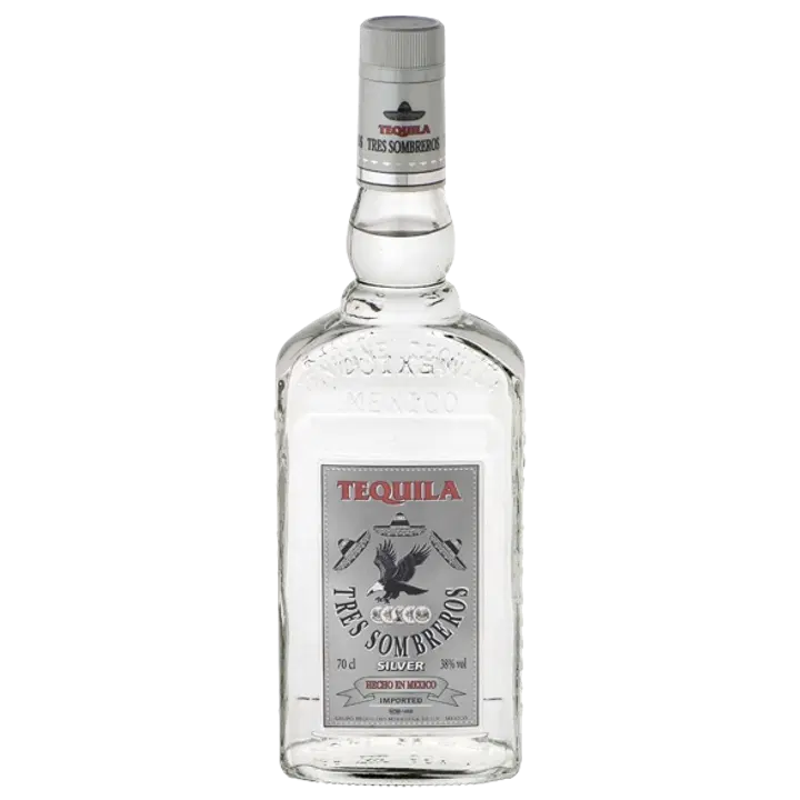 Tres Sombreros Silver Tequila piiritusjook 38%vol 700 ml