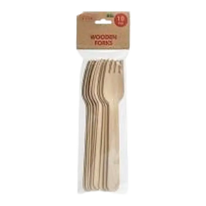 Elise kasepuidust katmata kahvlid biolagunevad ja komposteerivad 10tk