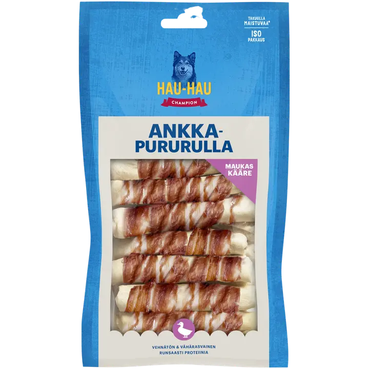Hau-Hau Champion närimisrull koertele pardilihaga 13x2,5cm 15tk, 550g