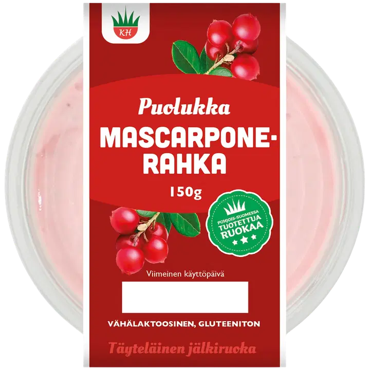 Kasvishovi Puolukka-mascarponerahka 150 g