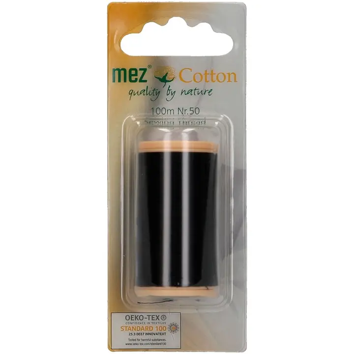 Õmblusniit Cotton 100 m must