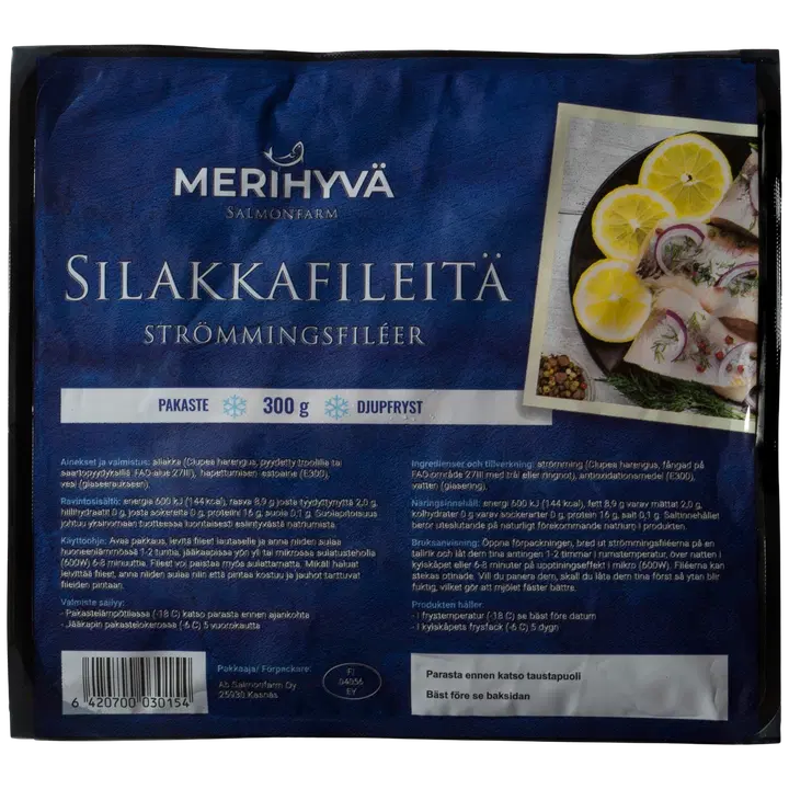 Merihyvä irtopakastettu Silakkafilee 300g