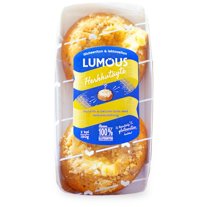 Hannun 100 % gluteeniton Lumous Herkkutäytepulla