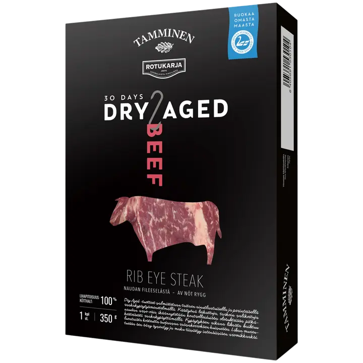 Tamminen Rotukarja naudan Dry Aged Rib Eye steak 350g