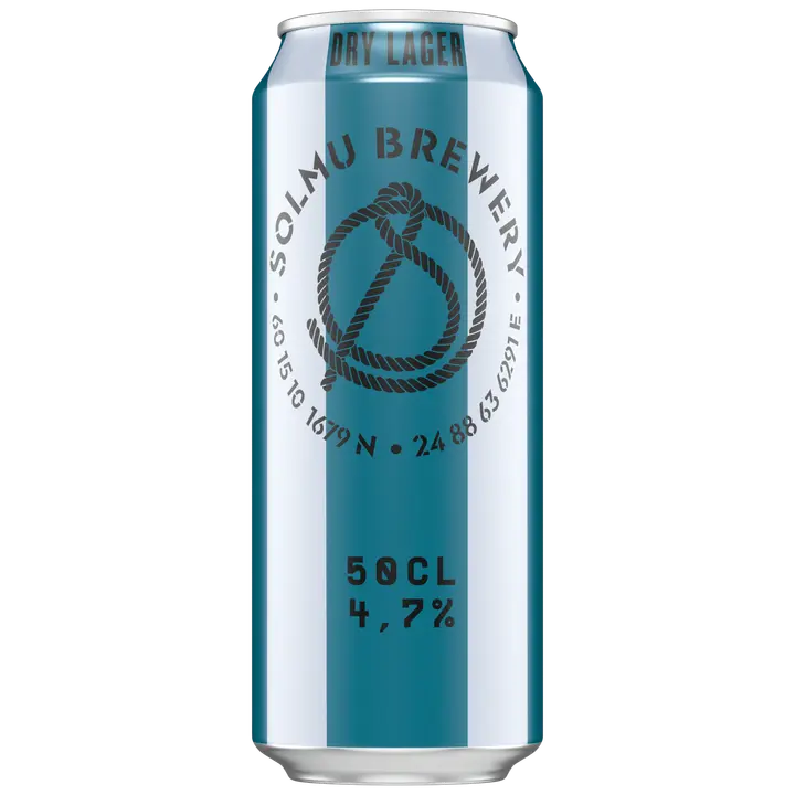 Solmu Dry Lager olut 4,7 % tölkki 0,5 L