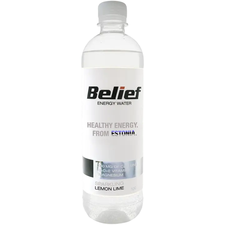 BELIEF gaseeritud Sidruni-laimi maitseline madala kalorsusega jook 530ml PET+ pant B
