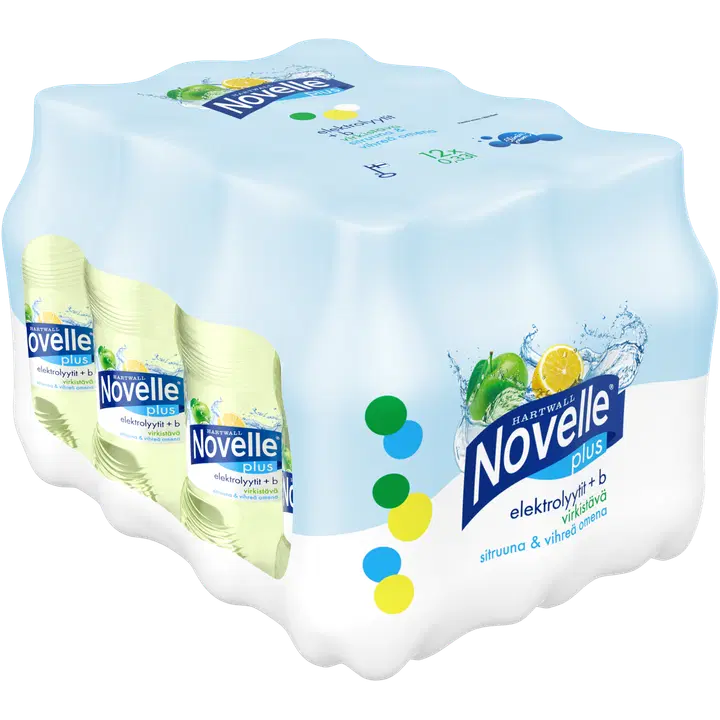 12 x Hartwall Novelle Plus Elektrolyytit + B 0,33 l