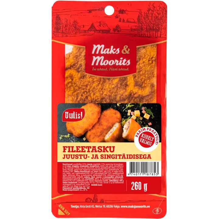 Maks & Moorits Fileešnitsel Juustu- Ja Singitäidisega 2