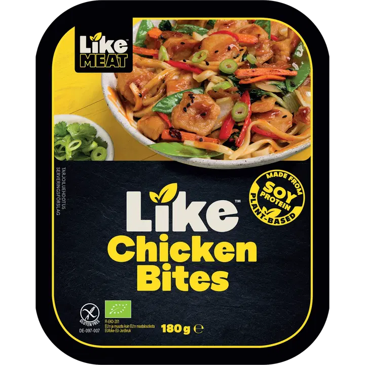 LikeMeat Like Chicken Bites 180g kasvipohjainen, kananmakuinen soijapala