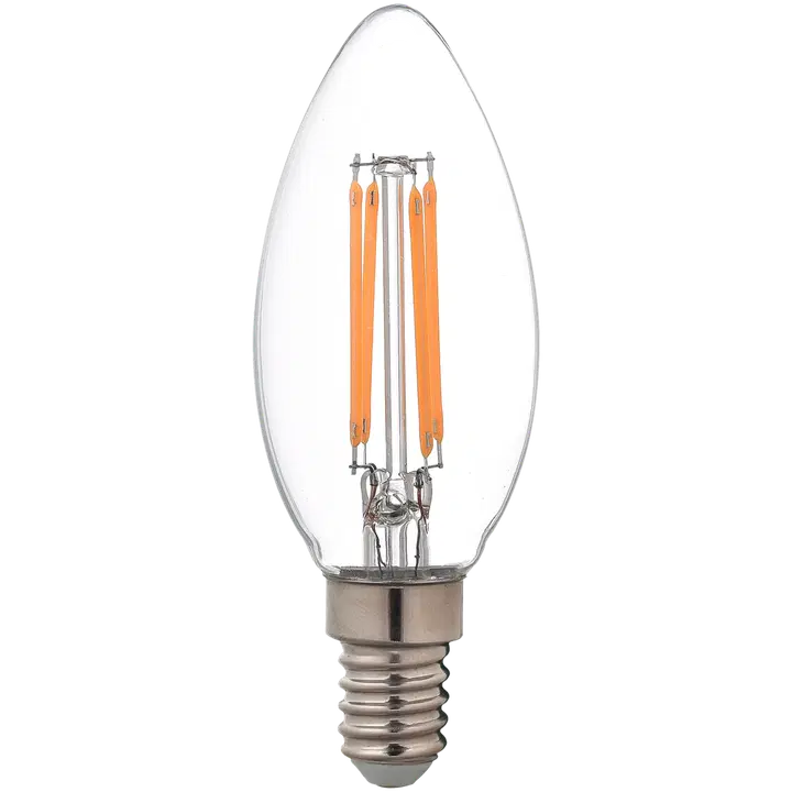 Airam LED kynttilä 4.5W E14 470LM himmennettävä kirkas filamentti