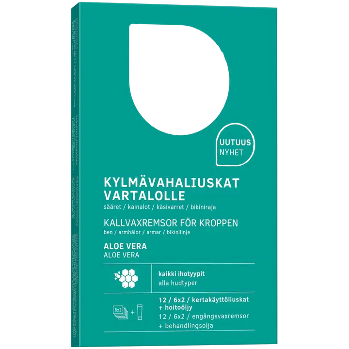 TANITA Hair Removal Wax Strips For Body Aloe Vera 6x2pcs