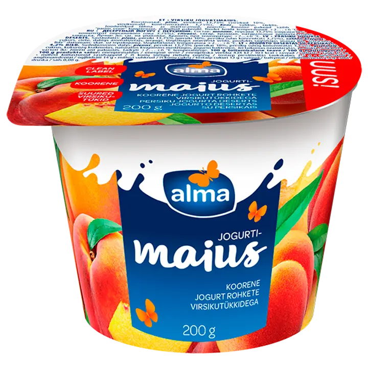 Alma virsikuga jogurtimaius, 200 g