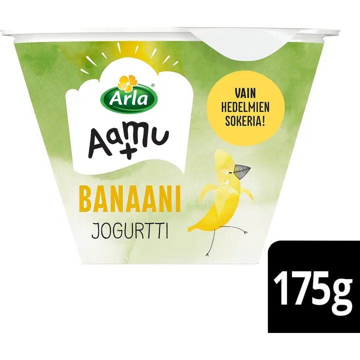 Arla Aamu+ AB laktoositon banaani jogurtti 175g