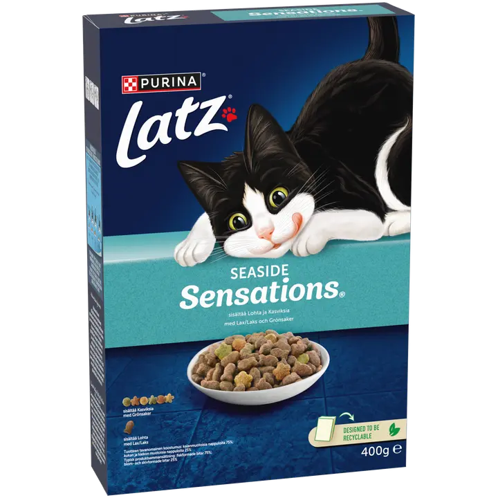 Latz 400g Seaside Sensations Lohta ja makuna Kasviksia kissanruoka
