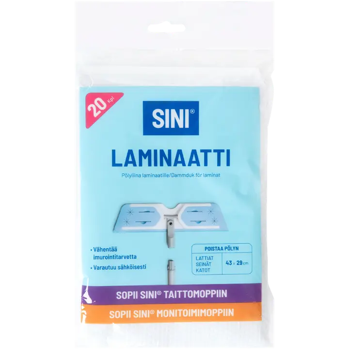 Sini tolmulapp laminaadile 49x23cm 20tk