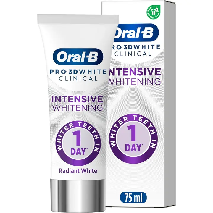 Oral-B 75ml Pro-3D White Clinical Radiant White hammastahna