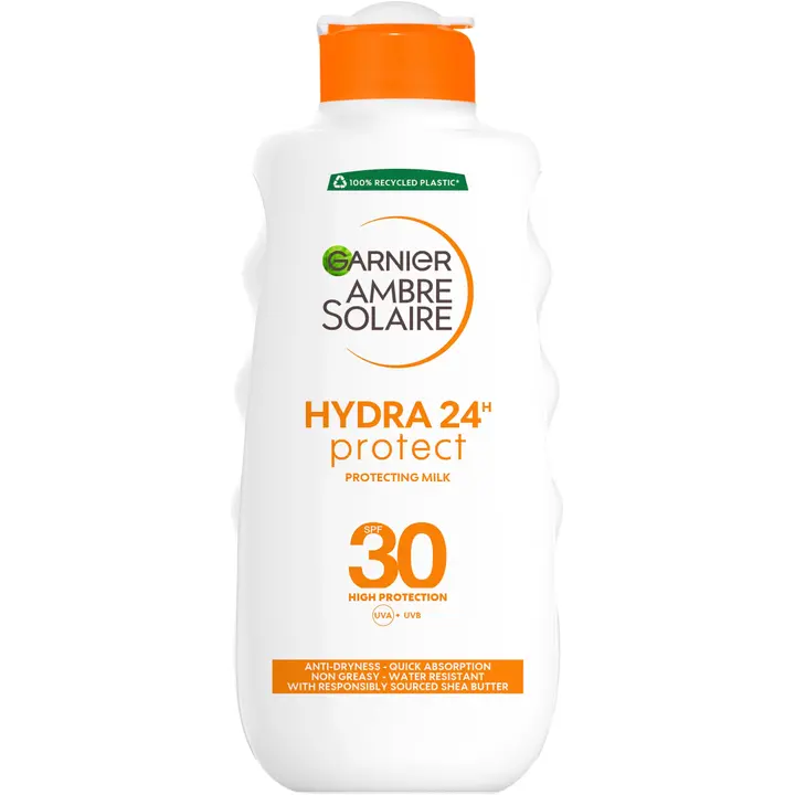 Garnier Ambre Solaire Hydra 24H Protect aurinkosuoja SPF30 normaalille iholle 200 ml