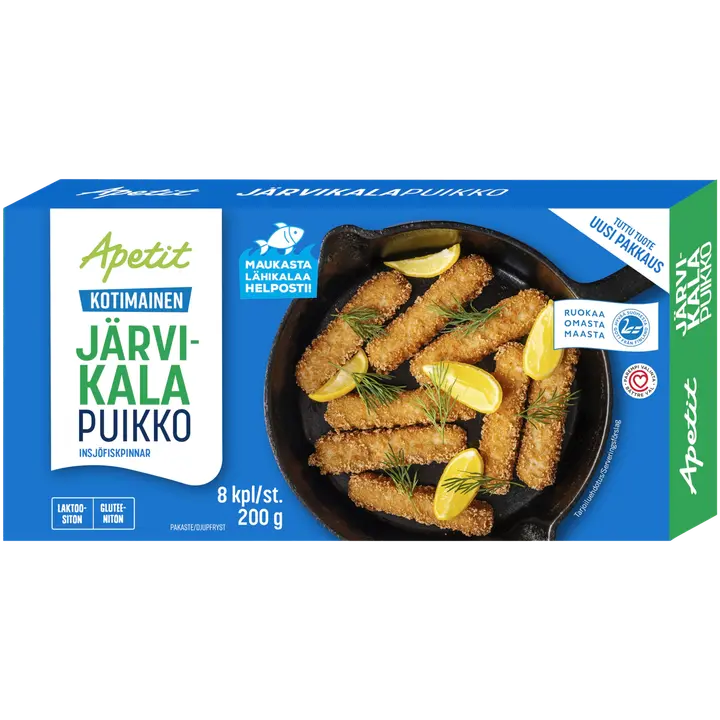 Apetit Kotimainen Järvikalapuikko pakaste 200g