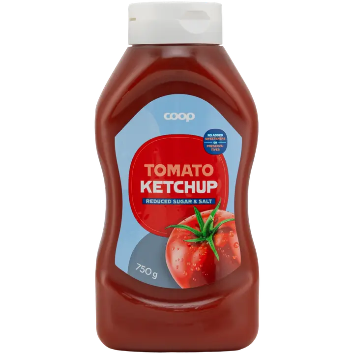 Coop tomaattiketsuppi vähemmän sokeria ja suolaa 750 g