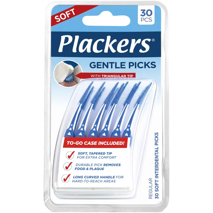 Plackers Gentle Picks Hammastikut 30 kpl