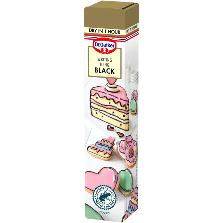 Dr. Oetker Writing icing black - musta sokerikuorrute 25g