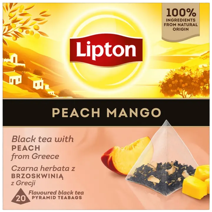 LIPTON virsiku-mango tee püramiid 20pk