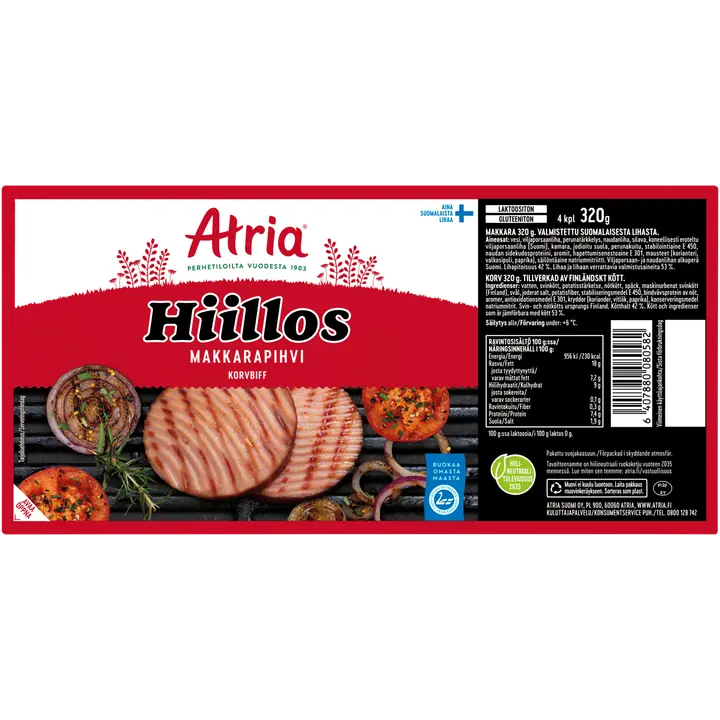 Atria Hiillos Makkarapihvi 320g