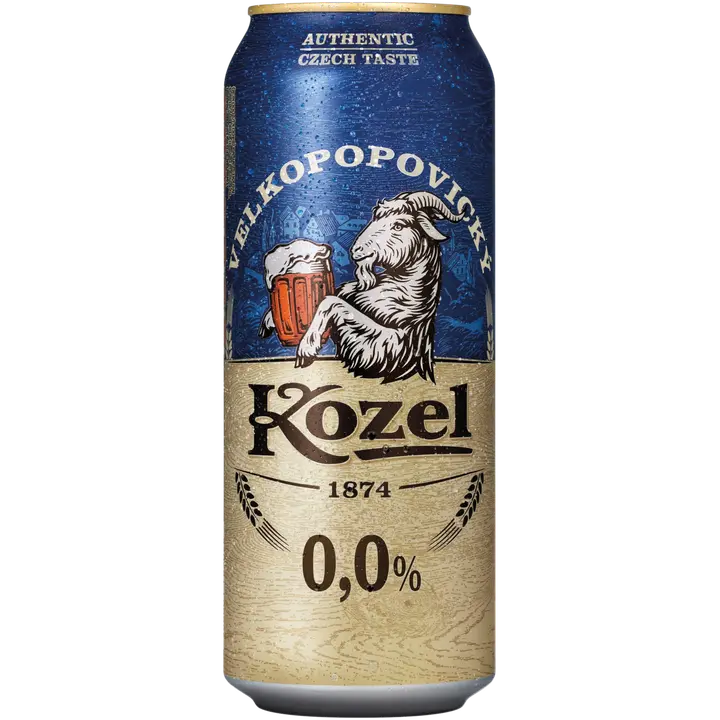 Velkopopovický Kozel non-alcoholic 0,0% 50cl tlk