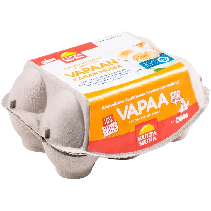 Kultamuna vapaa kananmuna XL6 468g
