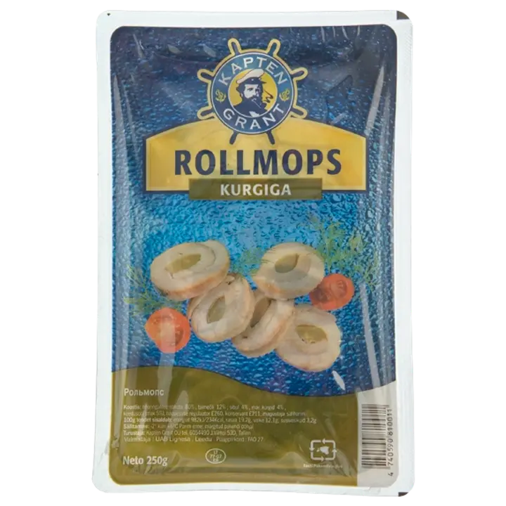 Kapten Grant Heeringafilee Rollmops 250 G