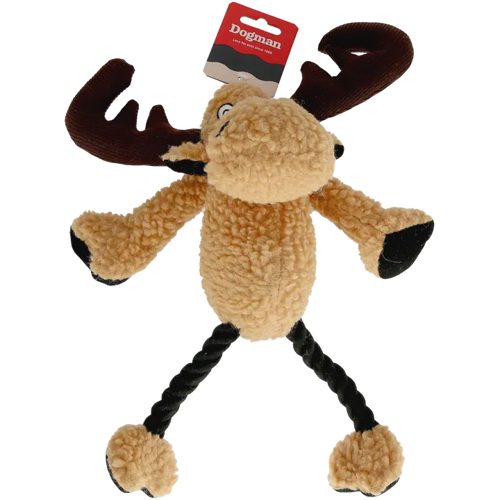 Dogman Koiranlelu Hirvi vingulla ruskea33cm