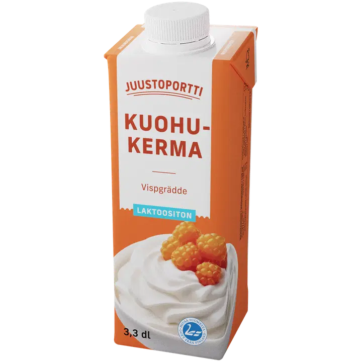 Juustoportti kuohukerma 3,3 dl  laktoositon