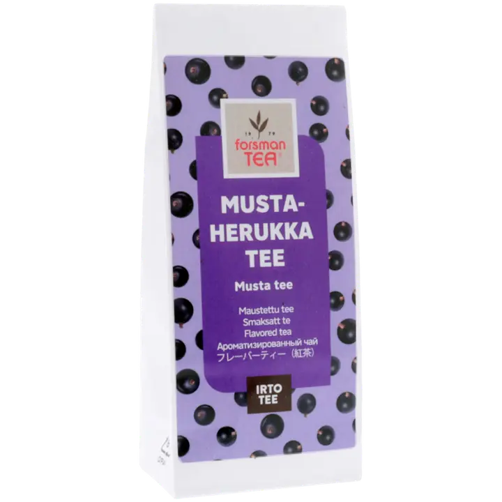 Forsman tea Mustaherukkatee musta maustettu irtotee 60 g