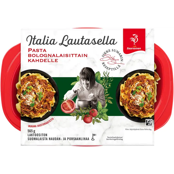 Saarioinen Pasta bolognalaisittain kahdelle 565g