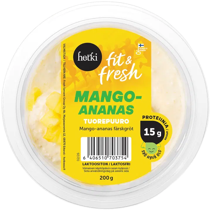 Fresh Fit & Fresh Mango-ananas tuorepuuro 200g