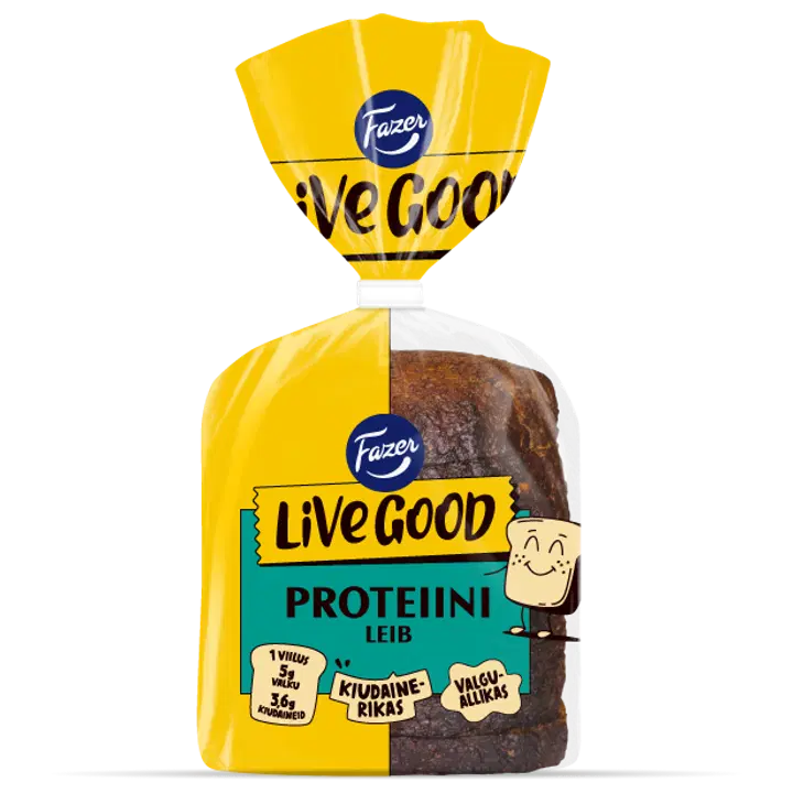 Fazer Live Good Proteiinileib 300 g