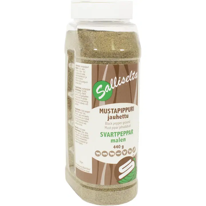 Salliselta Mustapippuri jauhettu 440g
