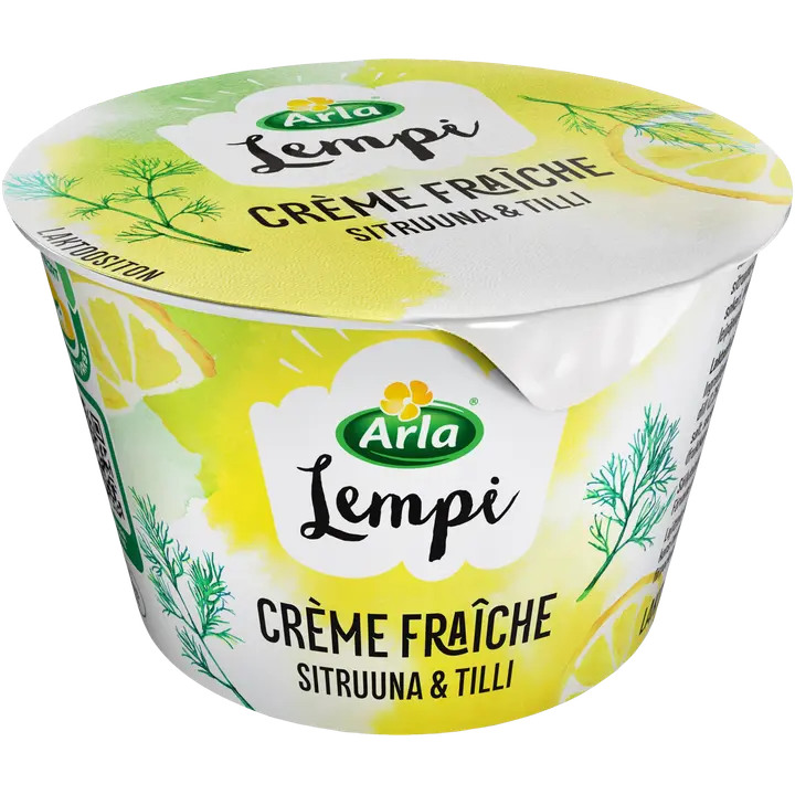 Arla Lempi Crème fraîche 200 g sitruuna-tilli laktoositon