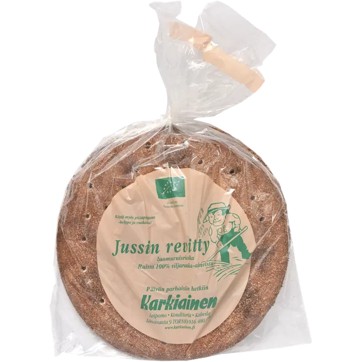 Jussin revitty 370 g luomuruisrieska