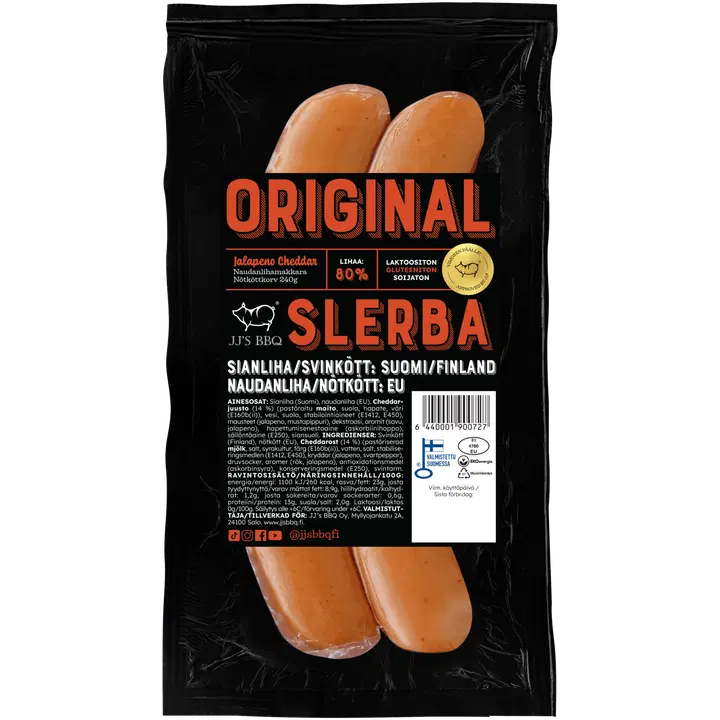 JJ's BBQ Jalapeno Cheddar slerba makkara 240 g