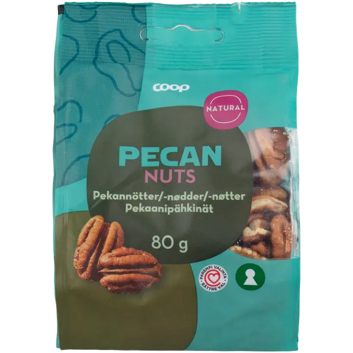 Coop pekaanipähkinät 80 g