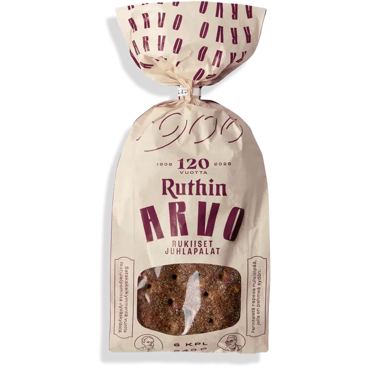 Ruthin Arvo ruis-siemenpalat 6kpl / 340g
